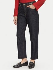Tommy Hilfiger Jeansy Jackie WW0WW51405 Granatowy Tapered Fit. Niebieskie jeansy TOMMY HILFIGER, bez wzorów. Za 649.99 zł.