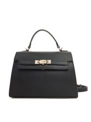 Valentino Torebka Fae Re VBS9AD37 Czarny. Czarne torebki klasyczne Valentino, bez wzorów, ze skóry, bez dodatków. Za 659.99 zł.