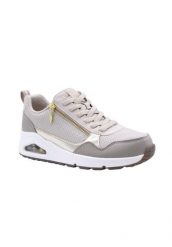 Buty SKECHERS UNO METALLIC SLIDERS Beżowy. Brązowe trekkingi Skechers, z materiału, trekkingowe. Za 368.99 zł.