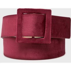 Pieces - Pasek Brelyn. Fioletowe paski Pieces, bez wzorów, z materiału. W wyprzedaży za 29.90 zł.