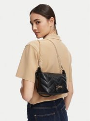 Guess Torebka J6YZ10 W2515 Czarny. Czarne listonoszki Guess, z aplikacjami, ze skóry, bez dodatków. Za 229.99 zł.