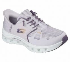 Buty SKECHERS GLIDE STEP PRO Fioletowy. Fioletowe trekkingi Skechers, z materiału, trekkingowe. Za 322.99 zł.