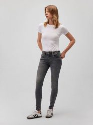 MAVI Dżinsy "Adriana" - Skinny fit - w kolorze ciemnoszarym rozmiar: W31/L34. Szare jeansy Mavi, l, bez wzorów. Za 129.95 zł.