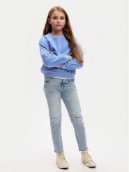 Gap Jeansy 454345-01 Niebieski Slim Fit. Niebieskie kurtki GAP, bez wzorów, z bawełny, bez kaptura. Za 122.99 zł.
