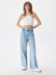 LTB Dżinsy "Lenora" - Comfort fit - w kolorze błękitnym rozmiar: W25. Niebieskie jeansy LTB, z aplikacjami, z podwyższonym stanem. Za 74.81 zł.