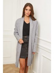 Soft Cashmere Kardigan w kolorze szarym rozmiar: 38/40. Szare kardigany Soft Cashmere, bez wzorów, z kaszmiru. Za 243.45 zł.