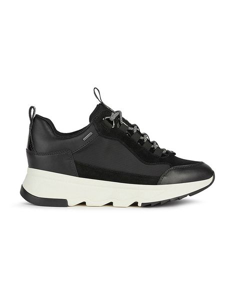 Geox Skórzane sneakersy "Falena" w kolorze czarnym rozmiar: 40. Czarne trampki Geox, bez wzorów, z materiału, bez zapięcia. Za 319.13 zł.