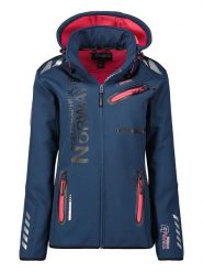 Geographical Norway Kurtka softshellowa "Assor" w kolorze granatowym rozmiar: M. Niebieskie kurtki sportowe Geographical Norway, m, bez wzorów, bez kaptura, outdoorowe. Za 176.08 zł.