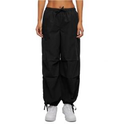 Spodnie Spadochronowe Damskie/spodnie Cargo Damskie. Czarne spodnie dresowe Urban Classics, xl, bez wzorów. Za 179.99 zł.