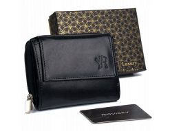 Portfel skórzany Rovicky [DH] 1509-GOAN czarny. Czarne portfele ROVICKY, bez wzorów, ze skóry. Za 69.99 zł.
