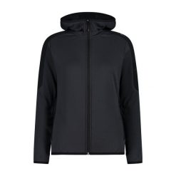 Bluza damska turystyczna CMP 34G1516. Czarne bluzy CMP, l, bez wzorów, bez kaptura. Za 340.00 zł.
