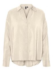 Vero Moda Bluzka "Queeny" w kolorze beżowym rozmiar: S. Brązowe bluzki Vero Moda, s, bez wzorów, z lyocellu, bez kołnierzyka, bez ramiączek. Za 61.60 zł.