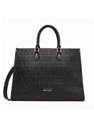 Nine West Torebka LX10044 Czarny. Czarne torebki klasyczne Nine West, bez wzorów, z materiału, bez dodatków. Za 299.99 zł.