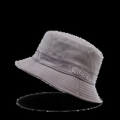 Bucket Hat WINGS UNLEASH bawełniany kapelusz GREY. Szare kapelusze Wings, bez wzorów, z bawełny. Za 49.90 zł.