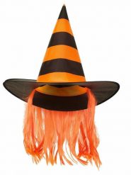 Amscan Kapelusz w kolorze czarno-pomarańczowym rozmiar: onesize. Czarne kapelusze AMSCAN, bez wzorów, z materiału. Za 19.50 zł.