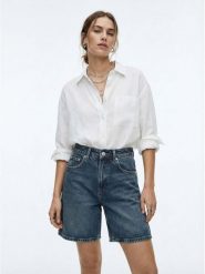 LTB Bermudy dżinsowe "Lizzie" w kolorze granatowym rozmiar: S. Niebieskie szorty LTB, z aplikacjami, klasyczne, z podwyższonym stanem. Za 100.99 zł.