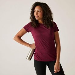 Koszulka damska Regatta Fingal Edition. Czerwone bluzki Dare 2b, bez wzorów, sportowe, bez kołnierzyka, bez ramiączek. Za 102.50 zł.