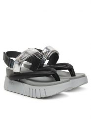 United Nude Sandały Delta Tong 10712977188 Szary. Szare sandały United Nude, bez wzorów, ze skóry, bez obcasa, na koturnie, bez zapięcia. Za 1,229.00 zł.