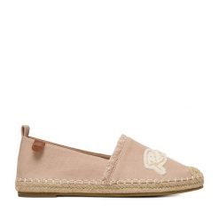 Espadryle Roxy. Brązowe espadryle Roxy, bez wzorów, bez obcasa, bez zapięcia. Za 119.99 zł.