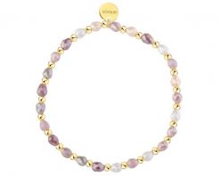 Bransoletka z mosiądzu pozłacana z agatami. Bransoletki Artelioni, pozłacane. Za 119.00 zł.