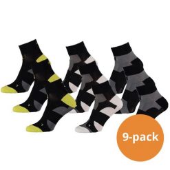 Skarpety kolarskie Xtreme Quarter, 9 par, Multi Czarne. Czarne skarpety XTREME SOCKSWEAR, bez wzorów. Za 190.99 zł.