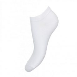 Bawełniane stopki GŁADKIE BIAŁE 968. Białe skarpety Milena, bez wzorów, z bawełny. Za 13.90 zł.