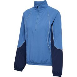 Damska bluza zapinana na zamek Hummel Pulse. Niebieskie bluzy Hummel, bez wzorów, bez kaptura. Za 270.00 zł.