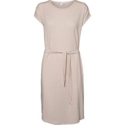 Vero Moda Sukienka damska Ava Plain Ss Knee Dress Vma Sepia Rose (rozmiar XL). Brązowe sukienki Vero Moda, do pracy, xl, bez wzorów, biznesowe, bez kołnierzyka, bez ramiączek, proste. W wyprzedaży za 62.00 zł.