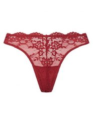 Guess Stringi O4YE01 PZ01C Czerwony. Czerwone stringi Guess, z aplikacjami, z syntetyku. Za 119.99 zł.