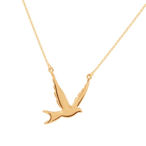 Naszyjnik Gołąb Pokoju pozłacany. Żółte naszyjniki Lilou, pozłacane. Za 249.00 zł.