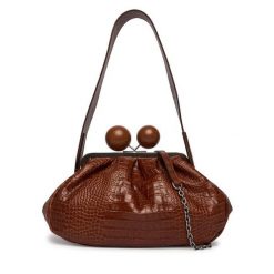 Torebka Weekend Max Mara. Brązowe listonoszki Weekend Max Mara, bez wzorów, bez dodatków. Za 2,259.00 zł.