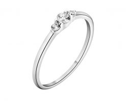 Pierścionek srebrny z cyrkoniami. Szare pierścionki Apart, z cyrkonią, srebrne. Za 89.00 zł.