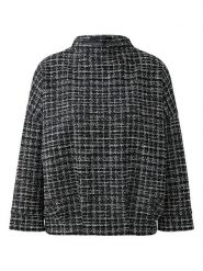 Oui Bluza w kolorze czarno-kremowym rozmiar: 40. Brązowe bluzy Oui, bez wzorów, bez kaptura. Za 239.99 zł.