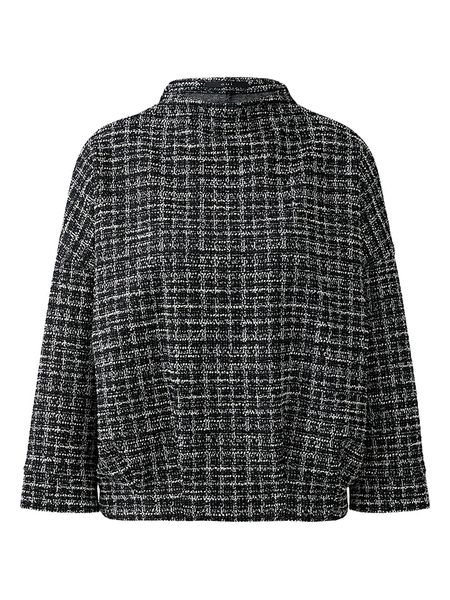 Oui Bluza w kolorze czarno-kremowym rozmiar: 44. Brązowe bluzy Oui, bez wzorów, bez kaptura. Za 160.58 zł.