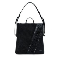 Torebka Desigual. Czarne torebki klasyczne Desigual, bez wzorów, bez dodatków. Za 379.99 zł.