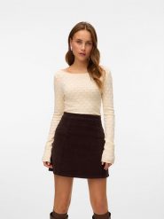 ONLY Sweter w kolorze beżowym rozmiar: XL. Brązowe swetry Only, xl, bez wzorów, bez ramiączek. Za 123.53 zł.