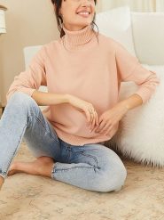 Milan Kiss Golf w kolorze łososiowym rozmiar: XL. Pomarańczowe golfy Milan Kiss, xl, bez wzorów, bez ramiączek. Za 130.99 zł.