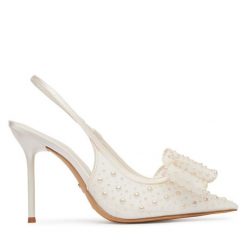 Szpilki Aldo. Białe szpilki Aldo, bez wzorów, bez obcasa, na szpilce, bez zapięcia. Za 499.99 zł.