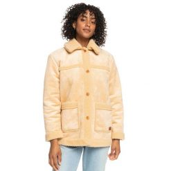Kurtka zimowa damska Roxy Sherpa Aviator kożuch. Brązowe kurtki narciarskie Roxy, m, bez wzorów, z poliesteru, bez kaptura, narciarskie. Za 242.00 zł.