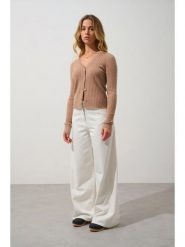 AUTHENTIC CASHMERE Kaszmirowy kardigan "Lise" w kolorze beżowym rozmiar: XL. Brązowe kardigany AUTHENTIC CASHMERE, xl, bez wzorów, z kaszmiru. Za 358.48 zł.