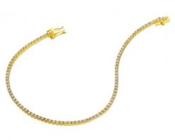 Bransoletka z żółtego złota z brylantami - 18 cm - 1,50 ct - próba 750. Żółte bransoletki Apart, z brylantem, złote. Za 13,990.00 zł.