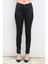 Bleu d'Azur Dżinsy "Nikita" - Skinny fit - w kolorze czarnym rozmiar: 36. Czarne jeansy Bleu d'Azur, w ażurowe wzory, z standardowym stanem. Za 162.95 zł.
