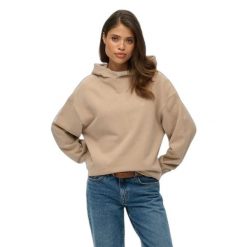 Bluza damska z kapturem Superdry Studios. Brązowe bluzy sportowe Superdry, s, bez wzorów, z materiału, z kapturem. Za 318.95 zł.