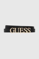 GUESS Pasek damski Mimina H20. Czarne paski Guess, z aplikacjami. W wyprzedaży za 147.49 zł.
