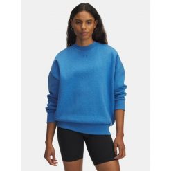 Bluza Damska Under Armour Dresowa Bez Kaptura Oversize Rival Fleece. Niebieskie bluzy Under Armour, bez wzorów, z dresówki, bez kaptura. W wyprzedaży za 136.25 zł.
