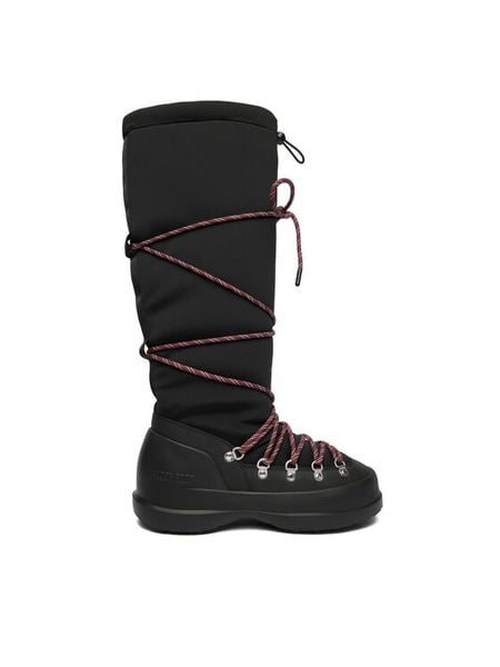 Moon Boot Śniegowce Mb Luna Boot Extra 80D2480150 Czarny. Czarne trapery i śniegowce Moon Boot, z materiału. Za 729.00 zł.