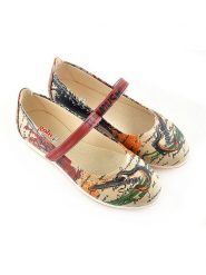 Goby Baleriny w kolorze beżowym ze wzorem rozmiar: 37. Brązowe baleriny Goby, bez wzorów, z okrągłym noskiem, bez obcasa. Za 173.99 zł.