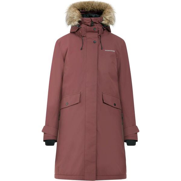 Parka dla kobiet Didriksons Erika. Brązowe parki Didriksons, na jesień, m, eleganckie, bez kaptura. Za 1,072.55 zł.