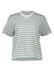 ONLY Koszulka w kolorze miętowo-białym rozmiar: L. Zielone bluzki Only, l, bez wzorów, z bawełny, bez kołnierzyka, bez ramiączek. Za 62.03 zł.