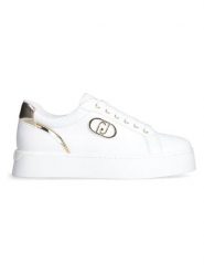 Liu Jo Skórzane sneakersy w kolorze białym rozmiar: 39. Białe trampki Liu Jo, bez wzorów, bez zapięcia. Za 348.08 zł.